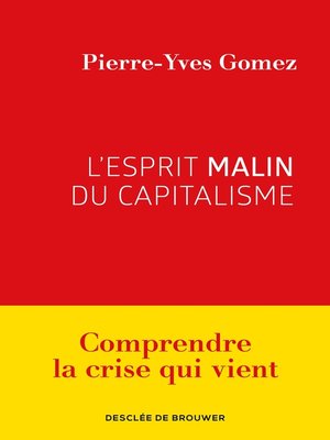 cover image of L'esprit malin du capitalisme